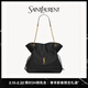 YSL圣羅蘭 女士JAMIE SHOPPING中號羊皮革托特包 黑色 U