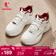 喬丹源生休閑鞋女鞋潮流網(wǎng)球鞋皮面防水加絨保暖棉鞋運動(dòng)鞋老爹鞋