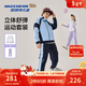 Skechers斯凱奇秋季新款童裝兒童時(shí)尚撞色休閑運動(dòng)外套長(cháng)褲套裝L325K003 晴空藍/016M 150