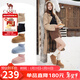 駱駝（CAMEL）小暖陽(yáng)雪地靴女厚絨增高保暖靴 L25W275051 駝色(反絨面) 38