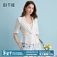 愛(ài)特愛(ài)（EITIE）氣質(zhì)干練修身薄款收腰小西裝短外套夏季新款職業(yè)裝B2403304 極光白10 XL 170