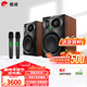 惠威（HiVi）ET800/ET1000專(zhuān)業(yè)家庭ktv音響套裝雙話(huà)筒卡拉ok一體機5.0藍牙音箱10英寸低音有源音箱 ET800(8英寸)