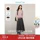 茵曼（INMAN）2025秋冬女裝新款簡(jiǎn)約通勤百褶半身裙A字大擺顯瘦中長(cháng)款裙子 貴族灰-秋冬款 順滑毛感 L