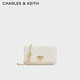 CHARLES&KEITH經(jīng)典菱格鏈條小方包單肩斜挎包包女包生日新年禮物CK2-70160131