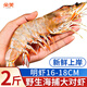 朵芙海捕大明蝦 大對蝦 鮮活船凍 對蝦 竹節蝦海蝦大蝦過(guò)年禮盒送禮 【精選】16-18cm 500g(凈重)  *2盒
