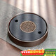 尚言坊天然烏金石茶盤(pán)家用圓形功夫茶具茶托盤(pán)儲蓄水型小型茶臺茶海
