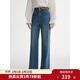 獨束大碼女裝【復古回潮】完美彈高腰直筒牛仔褲2025冬季褲子 牛仔藍 XL （尺碼：3）