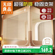無(wú)印良品防摔蚊帳A類(lèi)帳紗家用嬰兒童圍欄回底三開(kāi)門(mén)1.8x2米床【加固支架】