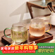 格娜斯（CRISTALGLASS）耐熱玻璃杯水杯子套裝泡茶杯帶把喝水杯大容量家用牛奶杯咖啡杯