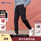 Champion冠軍秋季新款加絨束腳衛褲舒適休閑抽繩男女同款運動(dòng)風(fēng)學(xué)院 黑色 XL