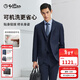 金利來(lái)【可機洗羊毛】自由西一代西裝男通勤顯瘦正裝商務(wù)休閑外套西服 EZTG30936012-藏藍-95 50 A 推薦135-150斤
