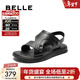 百麗（Belle）舒適休閑涼鞋男2025新款商場(chǎng)同款涼拖兩穿8UQ01BL5 黑色 44 (270mm)