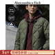 Abercrombie & Fitch菱格LOGO雙頭拉鏈加厚保暖棒球服羽絨服25秋冬新款男裝132-5192 軍綠色 L (180/108A)
