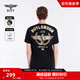 BOY LONDON【榮耀使者】短袖男女春夏燙金麥穗老鷹黑色T恤N01906 黑色 M