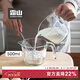霜山高硼硅玻璃量杯帶刻度計量杯耐熱可微波500ml烘焙打蛋攪拌杯 【500ml】盎司、毫升雙刻度
