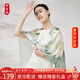 織錦樓真絲絲巾女100%桑蠶絲印花圍巾中國風(fēng)旅游防曬裝飾披肩禮盒裝