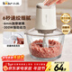 小熊（Bear）絞肉機家用 絞餡機 嬰兒輔食機 絞肉絞菜多功能一體機料理攪拌機蒜泥打蒜器攪肉機碎肉機QSJ-E03C8