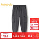 巴拉巴拉童裝男童長(cháng)褲加絨小童大童褲子秋冬衛褲24108122