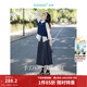 茵曼（INMAN）2026春季女裝新款半身裙女格雷系百褶學(xué)院風(fēng)A字顯瘦高級感長(cháng)裙子 貴族灰 S
