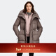 加拿大鵝（Canada Goose）Montgomery Puffer女士同色調徽標長(cháng)款可收腰羽絨夾克 3043WT 9394 煙灰褐 XS