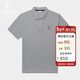 哈吉斯（HAZZYS）男裝涼感短袖POLO衫ASTZE0CBX72 灰色GE L（175/96A48）