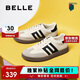 百麗復古拼色德訓鞋新款百搭簡(jiǎn)約運動(dòng)休閑鞋B2614AM5 米白 37