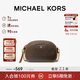 MICHAEL KORS新年禮物輕奢MK女包JET SET CHARM單肩斜挎包圓餅包 小號 深棕