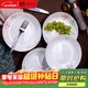 Remec骨瓷 花好月圓8英寸飯盤(pán)4個(gè)裝 直口菜盤(pán) 深盤(pán) 菜盤(pán) 盤(pán)子 菜碟 碟