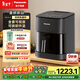 松下（Panasonic）雙核熱循環(huán)多功能全景可視家用全自動(dòng)無(wú)油5L大容量無(wú)需翻面 空氣炸鍋NF-KZ500-K