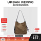 URBAN REVIVO2026春季新款女雙拉鏈托特單肩斜挎包UAYB50147 卡其