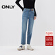 ONLY2025秋季新款通勤加絨保暖九分修身直筒褲牛仔褲女|125349014 J3Z 新390牛仔洗水 XS XS標準褲長(cháng)