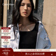 Calvin KleinJeans春秋女士經(jīng)典小標美式復古潮流ck翻領(lǐng)白色潮殼牛仔外套 UN6-牛仔白 S