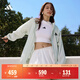 adidas拒水防潑涼感防曬UPF50+連帽防曬衣皮膚衣男女阿迪達斯 亞麻綠   XL