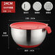 HKML打蛋盆烘焙盆304不銹鋼食品級家用加深高防濺奶油蛋糕和面打發(fā) 盆 直經(jīng)25CM(4.5L)套裝 含刨絲