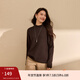 纖莉秀【綿云衫】煙管領(lǐng)奶fufu軟糯針織打底衫大碼女裝胖mm冬新款3700 咖色 3XL