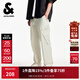 杰克·瓊斯（JACK&JONES）秋季寬松時(shí)尚潮流字母刺繡背后雙側貼袋字母休閑褲男裝225214012 C00米白色 常規 30 170
