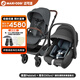 maxicosi邁可適 嬰兒提籃便攜式安全提籃式安全座椅 0-15月新生兒滿(mǎn)月禮物 提籃+Oxford推車(chē)（顏色聯(lián)系客服）