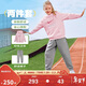 NIKE3BRAND 耐克男女童紅色拜年服衛衣+長(cháng)褲2件套兒童純棉舒適套裝
