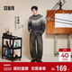 森馬（Semir）王安宇同款丨牛仔褲男復古彎刀褲25冬長(cháng)褲丹寧布褲子109725124107