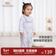英氏（YEEHOO）嬰兒衣服四季連體衣男女童長(cháng)袖爬服7A抑菌新生兒衣服 克妮黎婭【襟蛤款】 90cm （推薦1-2歲）