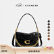 蔻馳（COACH）【禮物】新款女士Chain Tabby菱格紋絎縫26號鏈條斜挎包真皮女包 B4/黑色