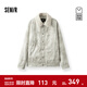 森馬（Semir）商場(chǎng)同款|牛仔外套男冬季仿羊羔毛翻領(lǐng)夾克2025新款街頭復古 白灰色調00312 L