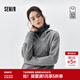 森馬（Semir）商場(chǎng)同款|森柔毛衣女冬季連帽寬松落肩2025新款簡(jiǎn)約百搭毛衫 淺花灰00202 L