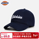 Dickies2026美式軟頂鴨舌帽復古防曬純棉棒球帽男女款顯臉小潮流遮陽(yáng)帽子 藏青色 均碼 （可調節54-62cm）