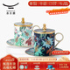 永豐源（auratic）幸福滿(mǎn)園陶瓷辦公室蓋杯  三件套350ml會(huì )議茶杯 田園風(fēng)禮盒 左右對杯（350ml）