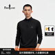 比音勒芬【超輕T】2026春季新款男士戶(hù)外運動(dòng)休閑通勤防曬立領(lǐng)長(cháng)袖T恤新年 07黑色 XL （110）