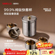 SIMELO施美樂(lè )純鈦旅行功夫茶具套裝雙層隔熱戶(hù)外露營(yíng)便攜快客杯生日禮物 純鈦快客杯 一壺4杯 禮盒裝