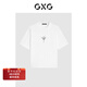 GXG男裝【熱賣(mài)推薦】夏季繡花簡(jiǎn)約寬松休閑短袖t恤男 白色 S