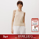 Marc O'Polo/MOP 2025夏季新款時(shí)尚圓領(lǐng)無(wú)袖T恤寬松透氣吸汗背心女士 杏色192 M