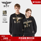 BOY LONDON【經(jīng)典款】春季情侶款上衣休閑百搭潮牌純棉衛衣N03909 黑色 經(jīng)典款 L